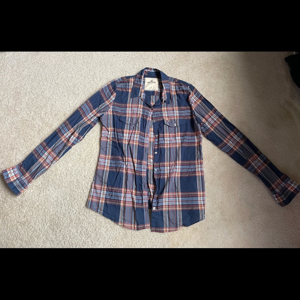 Hollister Plaid Button-Up